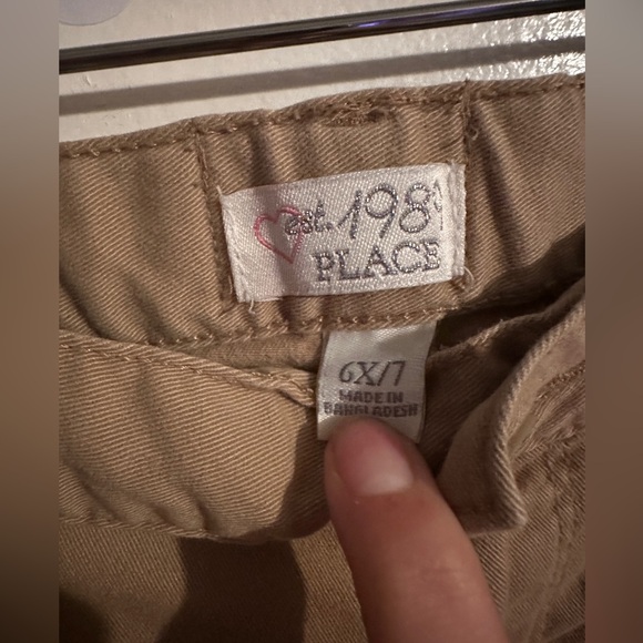 4for$20❗️Children’s Place | Tan / Khaki Uniform Pants | Sz: 6X/7 - Picture 10 of 14